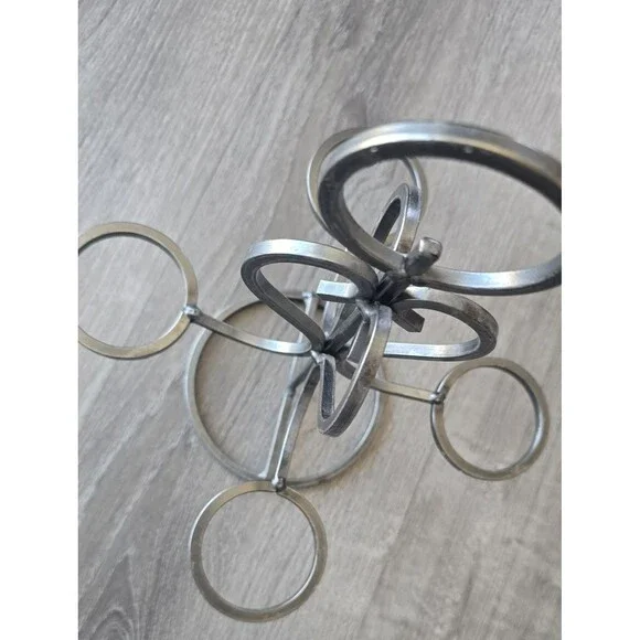 Vintage Danish Wrought Iron Candle Holder - Picture 5 of 10